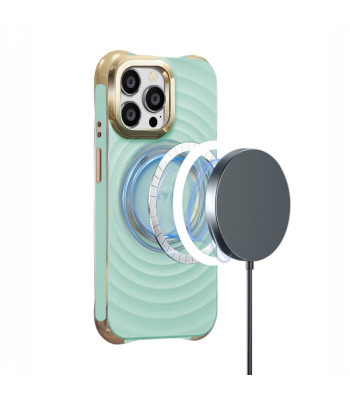 "Circle Glam Mag" dėklas iPhone 13 14 6,1 mėtų spalvos