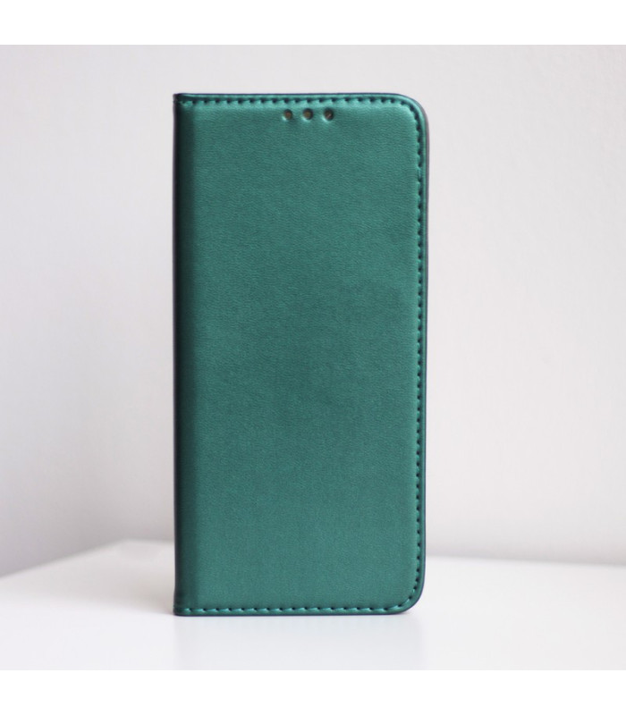 Išmanusis magnetinis dėklas Xiaomi Redmi 13C 4G 13C 5G Poco C65 tamsiai žalios spalvos