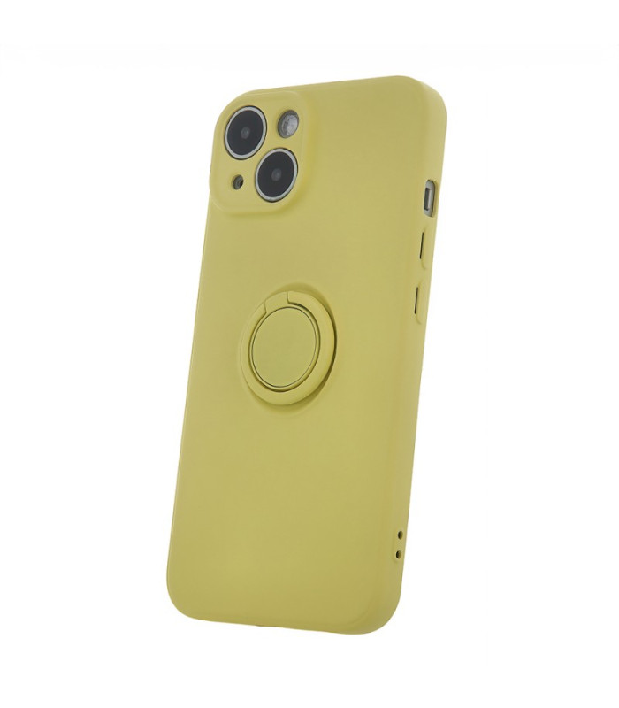 "Samsung Galaxy A34 5G" pirštų laikiklio dėklas, skirtas "Samsung Galaxy A34 5G", geltonos spalvos