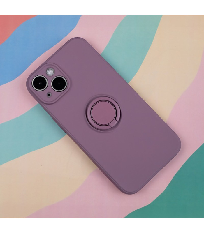 "iPhone 7 8 SE 2020 SE 2022 šviesiai violetinis dėklas su pirštų laikikliu