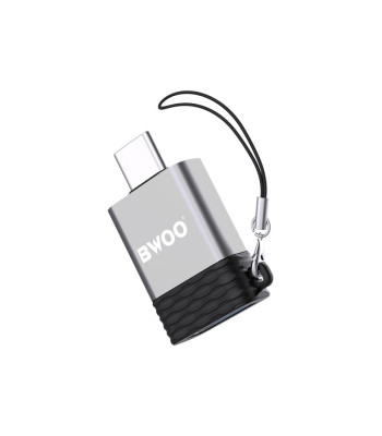BWOO adapteris BZ-35 USB į USB-C pilkas OTG