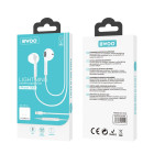 BWOO laidinės ausinės BO-HF10 lightning stereo baltos spalvos