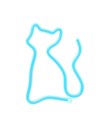 Neoninė LED lemputė CAT turquoise NNE24 Neolia