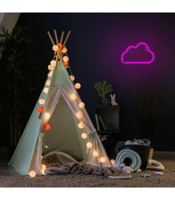 Neoninė LED lemputė CLOUD rožinė NNE25 Neolia