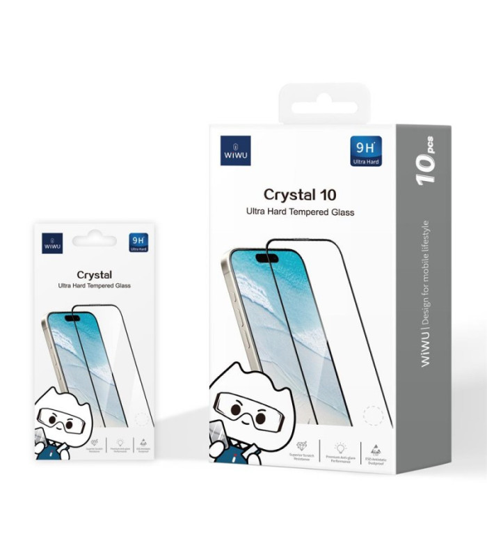 WIWU grūdintas stiklas, skirtas "iPhone 16 Pro 6,3", 10 vnt., GT-008