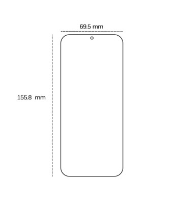 Grūdintas 2,5D stiklas, skirtas "Huawei Nova 12s