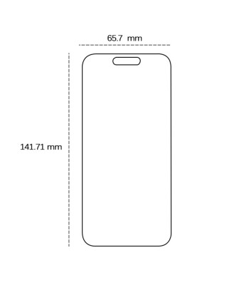 Grūdintas 2,5D stiklas, skirtas "iPhone" 16 6,1