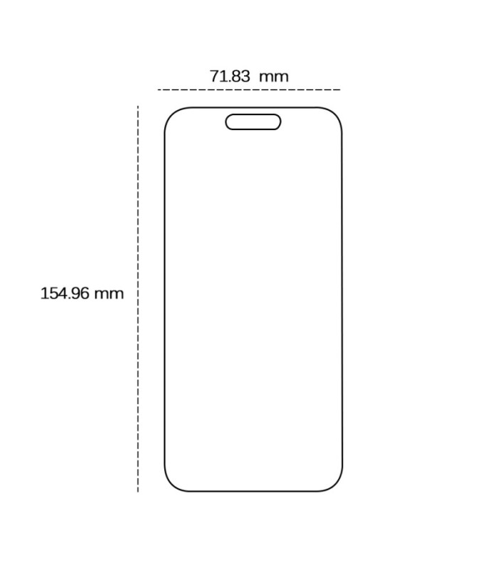 Grūdintas 2,5D stiklas, skirtas "iPhone 16 Plus" 6,7