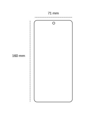 Grūdintas 2,5D stiklas, skirtas "Realme 12 5G