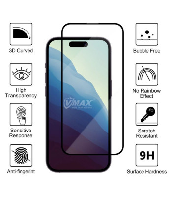 "Vmax" grūdintas stiklas 9D Glass, skirtas "iPhone 12 Pro Max" 6,7