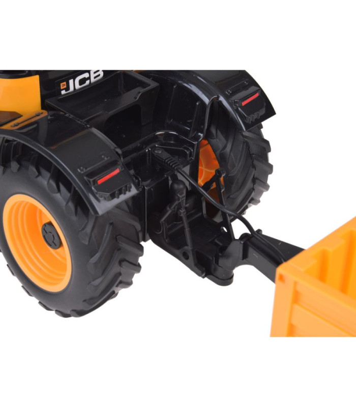 JCB nuotoliniu būdu valdomas vilkikas su priekaba Double E 1:16 RC0670