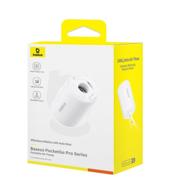"Baseus PocketGo Pro" serijos nešiojamasis oro siurblys "Stellar White