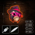 Neon ART LED GANGSTA MONKEY įvairiaspalvė FLA03 Forever Light