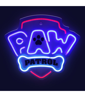 Pakabinamas neoninis LED šviestuvas "Paw Patrol" ant stiklo - logotipas OW-130146