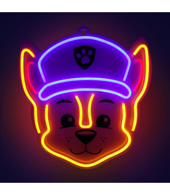 Pakabinamas neoninis LED "Paw Patrol" ant stiklo - Chase OW-130346