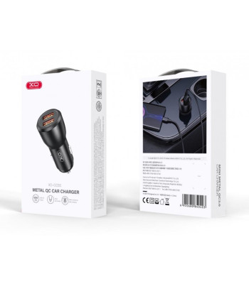 XO automobilinis įkroviklis CC55 30W 2x USB juodas