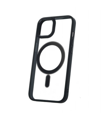 "Satin Clear Mag" dėklas "iPhone 15 6,1", juodos spalvos