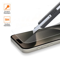 "Vmax" grūdintas stiklas 2,5D Normal Clear Glass, skirtas "iPhone 15 Plus" 6,7