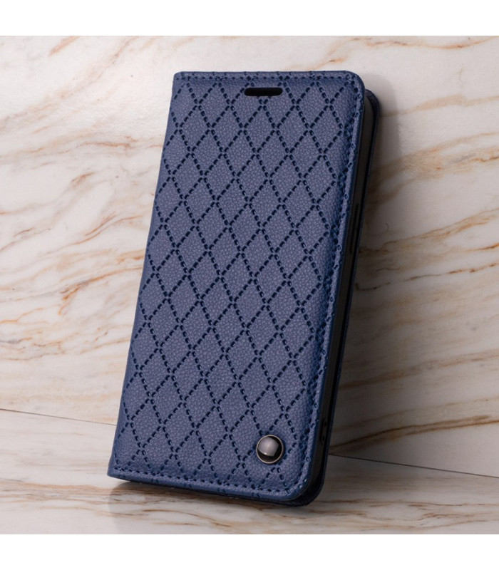 Išmanusis "Caro" dėklas "Xiaomi Redmi A1" / "Redmi A2" tamsiai mėlynas