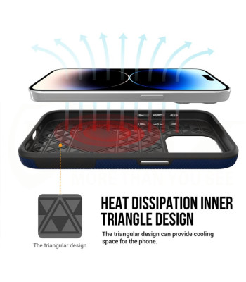 "Vmax Traingle" dėklas, skirtas "Samsung Galaxy A05S 4G", tamsiai mėlynas