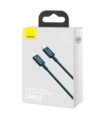 "Baseus" kabelis "Superior PD" USB-C - "Lightning" 1,0 m mėlynas 20 W