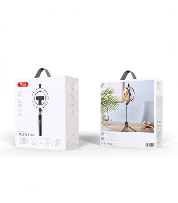 "XO" asmenukių lazda "Bluetooth" trikojis SS12 juodas 95 cm su LED lempa