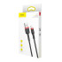 "Baseus" kabelis Cafule USB - Lightning 1,0 m 2,4A raudonai juodas