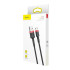 Baseus kabelis Cafule USB - microUSB 2,0 m 1,5A juodai raudonas
