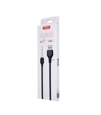XO kabelis NB103 USB - USB-C 1,0 m 2,1A baltas
