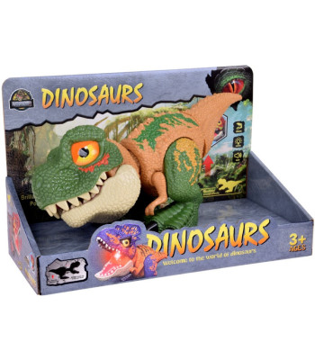 Judantis DINOSAURAS Tyrannosaurus Rex Garsas + Šviesa ŽALIA ZA5589