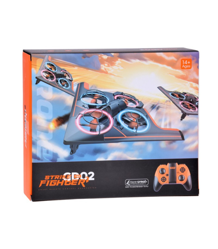 Nuotoliniu būdu valdomas dronas Quadcopter skraidanti transporto priemonė + LED apšvietimas RC0702