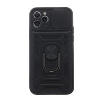 Defender Slide dėklas Xiaomi Redmi 13 4G 13 5G juodos spalvos