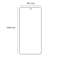 Grūdintas 2,5D stiklas, skirtas "Oppo Reno" 12F 5G (Global) 12FS 5G