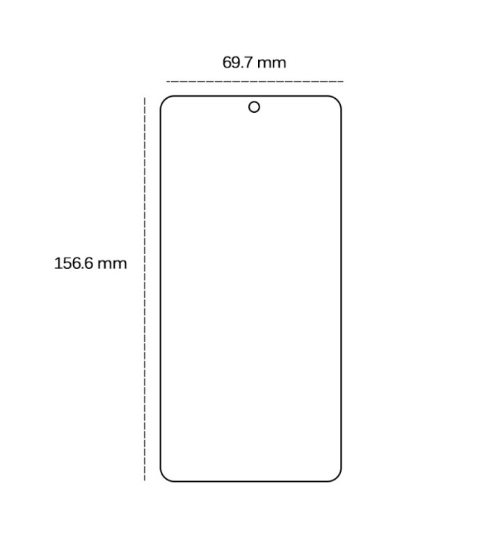Grūdintas 2,5D stiklas, skirtas "Oppo Reno" 12F 5G (Global) 12FS 5G
