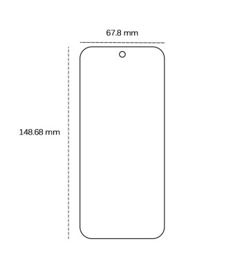 Grūdintas 2,5D stiklas, skirtas "Google Pixel 9a