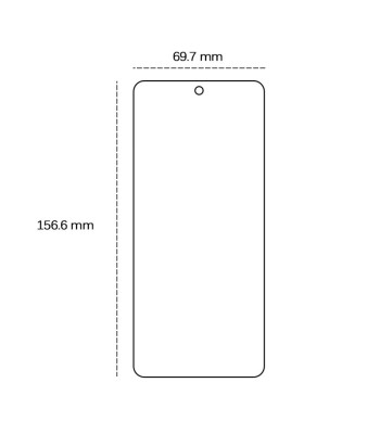 Grūdintas 2,5D stiklas, skirtas "Xiaomi Redmi Note 14 5G