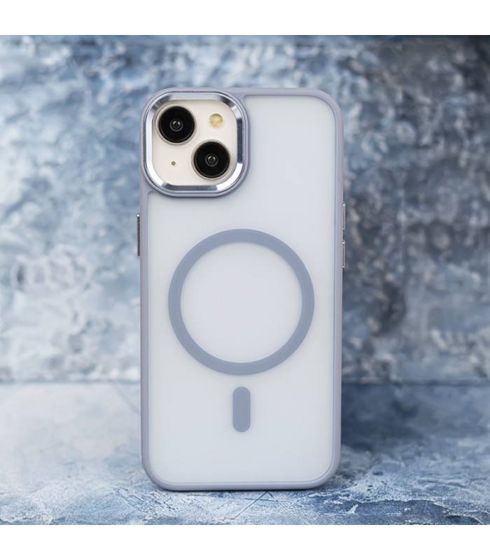 Frozen Mag dėklas iPhone 12 12 Pro 6,1 light blue