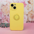 Pirštų rankenos dėklas iPhone 7 8 SE 2020 SE 2022 geltonos spalvos