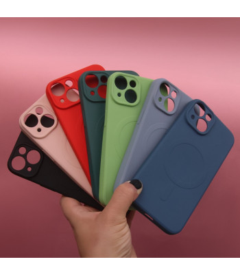 "Simple Color Mag" dėklas "iPhone 12 Pro Max" 6,7 tamsiai žalios spalvos