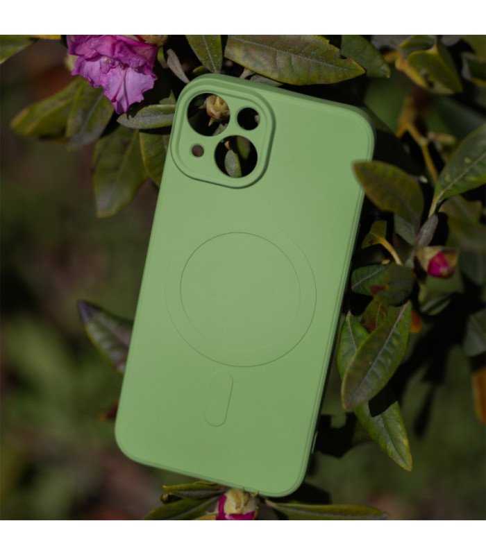 Paprastas "Color Mag" dėklas iPhone 14 6,1 šviesiai žalias