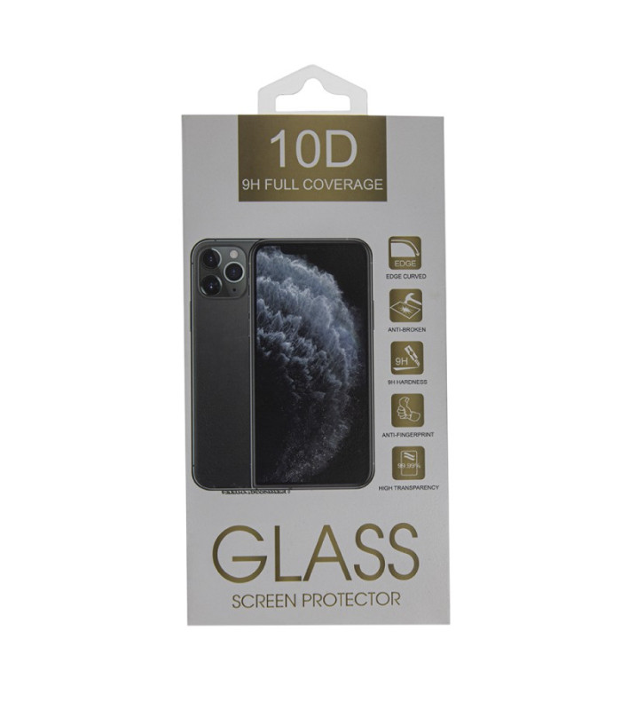 Apsauginis grūdintas stiklas 10D, skirtas "Nothing Phone" (2a) Plus, juodas rėmelis