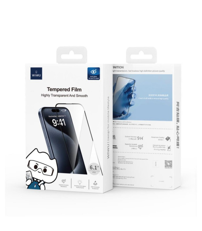 WIWU krištolinis grūdintas stiklas "iPhone 16 Plus" 6,7 GT-009