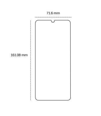 Grūdintas 2,5D stiklas, skirtas "Realme Note 50