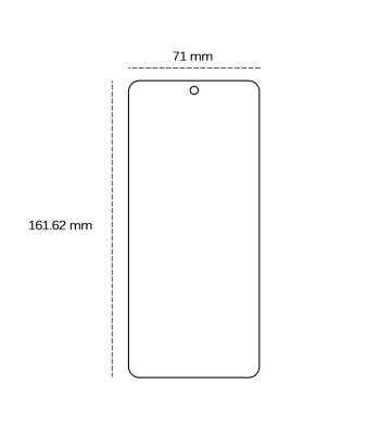 Grūdintas 2,5D stiklas, skirtas "Xiaomi Redmi 13 4G 13 5G