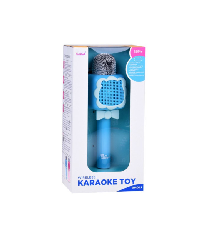 Belaidis mikrofonas vaikams KARAOKE įrašymui "Bluetooth" IN0168