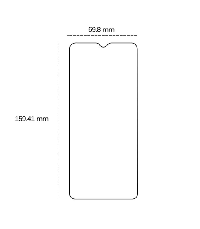 Grūdintas 2.5D stiklas, skirtas "Xiaomi Redmi A3 4G" (Global)