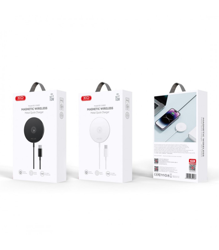 XO belaidis įkroviklis CX022 magnetinis baltas 15W