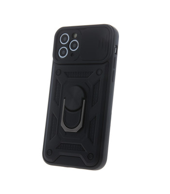 "Defender Slide" dėklas, skirtas "Samsung Galaxy A25 5G (global)", juodos spalvos