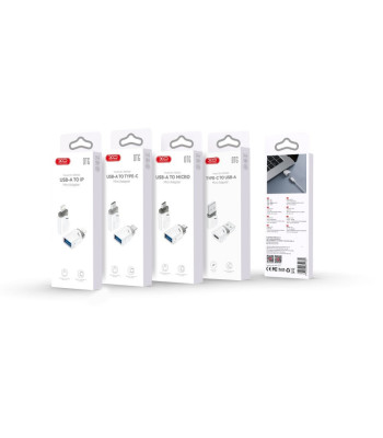 XO adapteris NB256D USB-C - USB baltas