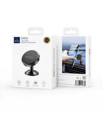 WIWU automobilio laikiklis magnetinis CH003 juodas klijuotas